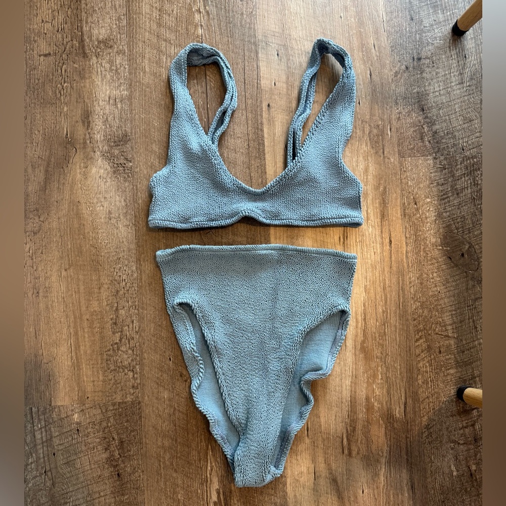Youswim Textured Blue Swimwear